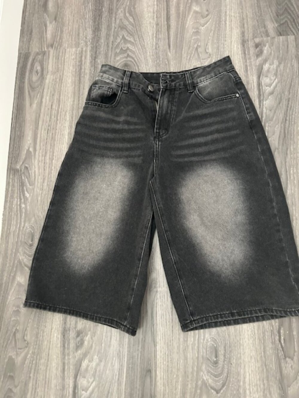 Dazy black denim shorts